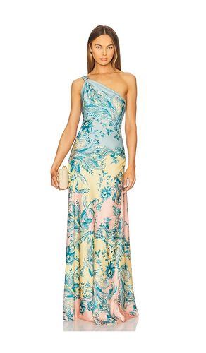 One Shoulder Long Dress in Teal,Yellow. - size L (also in M, S, XL, XS, XXS) - HEMANT AND NANDITA - Modalova