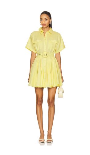 X REVOLVE Belted Mini Dress in Lemon. - size L (also in M, S, XL, XS) - HEMANT AND NANDITA - Modalova