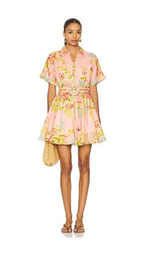 Short Dress With Buckle Belt in Coral. - size L (also in M, S, XS, XXS) - HEMANT AND NANDITA - Modalova