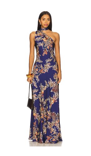 Bias Maxi Dress With Sash in Navy. - size L (also in S, XS) - HEMANT AND NANDITA - Modalova
