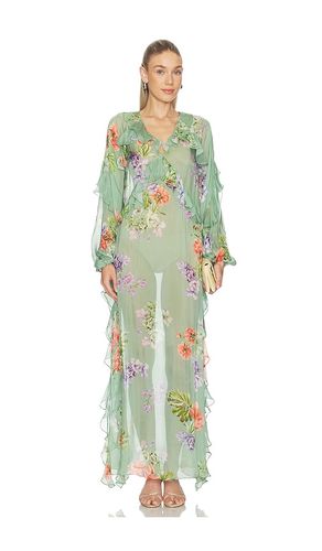 Long Ruffle Kaftan in . Size S. Also in XXS, XS, M, L - HEMANT AND NANDITA - Modalova