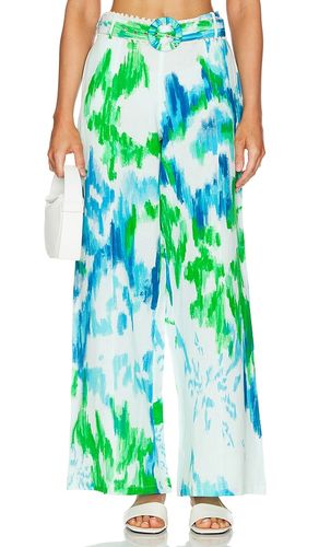 Belted Flared Pants in Green. - size L (also in XS) - HEMANT AND NANDITA - Modalova
