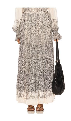 Tiered Maxi Skirt in Neutral. - size L (also in M, S, XL, XS) - HEMANT AND NANDITA - Modalova