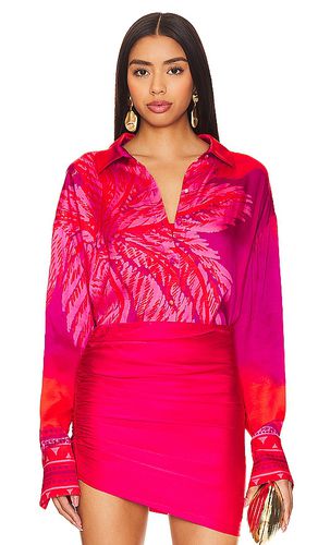 Camisa button up en color fucsia talla M en - Fuchsia. Talla M (también en S) - HEMANT AND NANDITA - Modalova