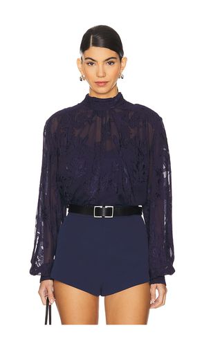 High Neck Top With Cami in Navy. - size L (also in M, S, XS) - HEMANT AND NANDITA - Modalova