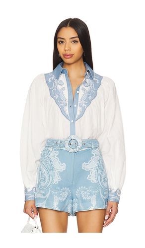 Yoke Shirt in Ivory. - size L (also in M, XL) - HEMANT AND NANDITA - Modalova