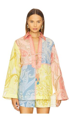 Drop Shoulder Collared Tunic in ,. Size L. Also in XS - HEMANT AND NANDITA - Modalova
