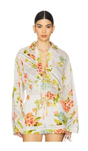 Drop Shoulder Collared Tunic in . Size M, S, XS - HEMANT AND NANDITA - Modalova