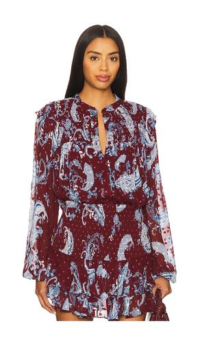 Longsleeve Top in Burgundy. - size L (also in M, S, XL, XS) - HEMANT AND NANDITA - Modalova