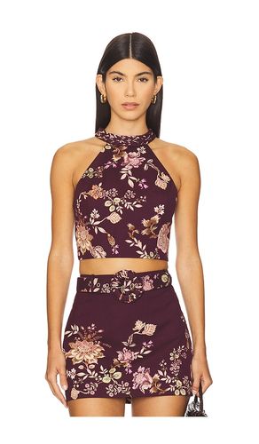Halter Neck Top in Burgundy. - size L (also in M, S, XL, XS) - HEMANT AND NANDITA - Modalova