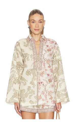 Drop Shoulder Collared Tunic in . Size M. Also in S, XL, XS - HEMANT AND NANDITA - Modalova
