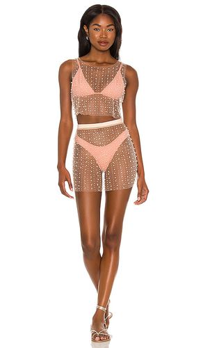 Glitzy Girl Mesh Pearl Top & Skirt Set in . - size M (also in S, XS) - Beach Bunny - Modalova