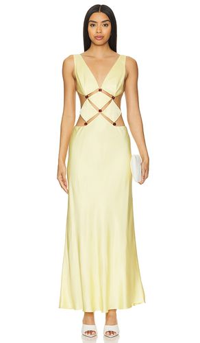 Vestido largo agathe diamond en color amarillo talla 12/L en - Yellow. Talla 12/L (también en 14/XL) - Bec + Bridge - Modalova