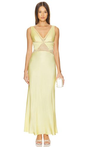 Juliette V Neck Maxi Dress in Yellow. - size 10/M (also in 12/L, 14/XL, 6/XS, 8/S) - Bec + Bridge - Modalova