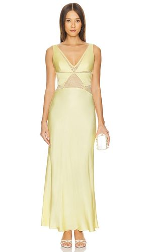 Juliette V Neck Maxi Dress in Yellow. - size 14/XL (also in 6/XS, 8/S) - Bec + Bridge - Modalova