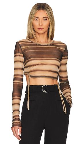 Watercolour Long Sleeve Crop Top in . Size 8/S - BEC&BRIDGE - Modalova