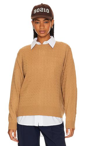 Cashmere cropped cable crew in color size L in - . Size L (also in M, S, XL, XS) - BEVERLY HILLS x REVOLVE - Modalova
