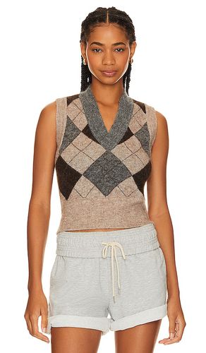 Argyle Vest in Beige. - size L (also in XL) - BEVERLY HILLS x REVOLVE - Modalova