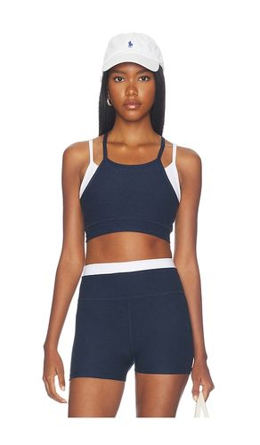 Space Dye Layered Long Line Bra in Navy. - size L (also in M, S, XL, XS) - Beyond Yoga - Modalova