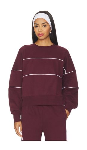 Luxe Fleece Piper Oversized Sweatshirt in Burgundy. - size L (also in S, XS) - Beyond Yoga - Modalova