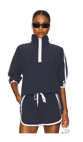 Contrast Half Zip Pullover in Navy. - size L (also in XL) - Beyond Yoga - Modalova