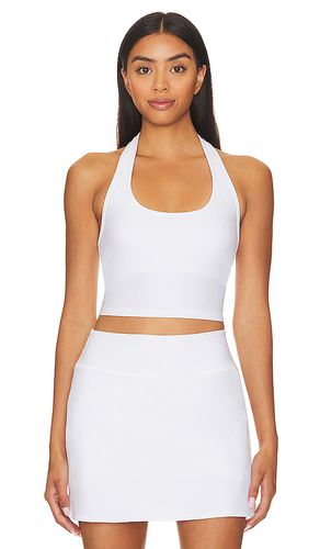 Spacedye well rounded cropped halter tank in color white size L in - White. Size L (also in M, S, XL) - Beyond Yoga - Modalova