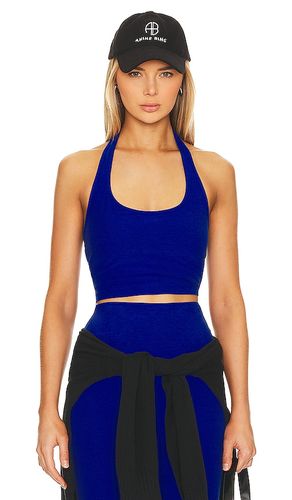 Spacedye Well Rounded Cropped Halter Tank in Royal. - size L (also in XL) - Beyond Yoga - Modalova