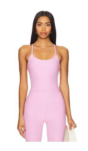 Camiseta tirantes spacedye slim racerback cropped en color rosado talla L en - Pink. Talla L (también en M) - Beyond Yoga - Modalova