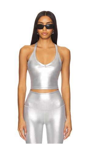 On The Up Cropped Tank Top in Metallic Silver. - size L (also in M, S) - Beyond Yoga - Modalova