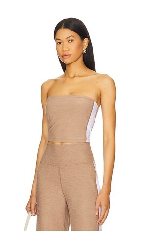 Spacedye Strapless Stripe Top in Brown. - size L (also in S, XL, XS) - Beyond Yoga - Modalova