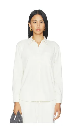 Breathe Easy Corduroy Button Front Shirt in Cream. - size M (also in S) - Beyond Yoga - Modalova