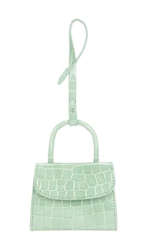 Mini Mini Croco Embossed Card Holder in - BY FAR - Modalova