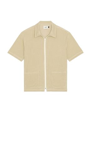 Sand Terry Full Zip Tour Shirt in Beige. - size L (also in M, S, XL/1X) - Bather - Modalova