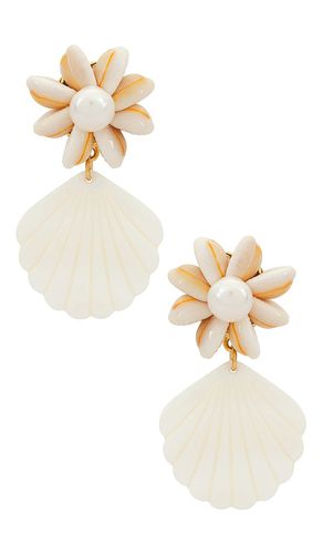 Royal Palm Earrings in Ivory - Brinker + Eliza - Modalova