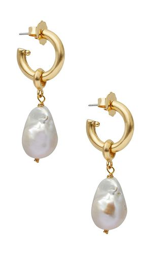 Favorite Pearl Hoops in - Brinker + Eliza - Modalova