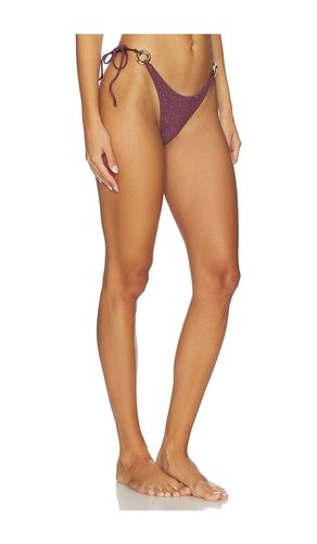 Ring Tie Side Vista Brief Bikini Bottom in Wine - Bond Eye - Modalova