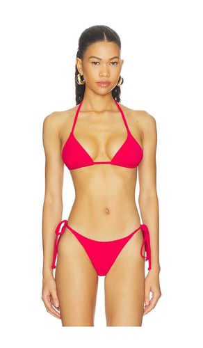 Isla Triangle Bikini Top in Red. - size M/L (also in XS/S) - Bond Eye - Modalova
