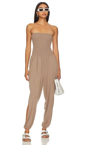 Strapless Jumpsuit in Taupe. - size L (also in M, S, XL, XS) - Bobi - Modalova
