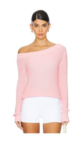 One Shoulder Sweater in Pink. - size L (also in M, S, XS) - Bobi - Modalova