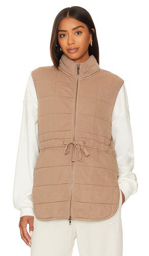 Quilted zip vest in color tan size L in - Tan. Size L (also in S, XL, XS) - Bobi - Modalova