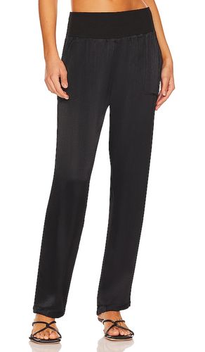 Pantalón con trabillas rib waistband en color talla M en - Black. Talla M (también en S) - Bobi - Modalova