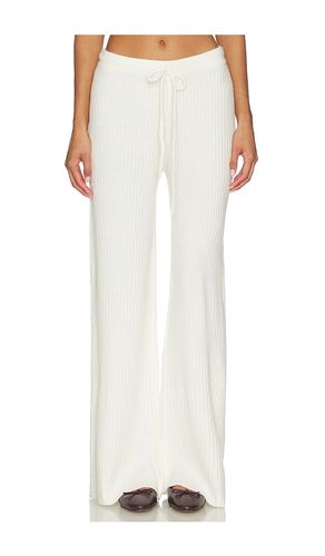 Wide Leg Pant in Cream. - size L (also in M, S, XL, XS) - Bobi - Modalova