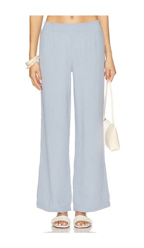 Beach Wide Leg Pant in Baby Blue. - size L (also in M) - Bobi - Modalova