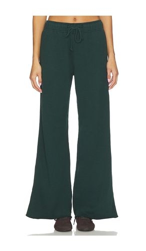Wide Leg Pant in Dark Green. - size L (also in M, S, XL, XS) - Bobi - Modalova