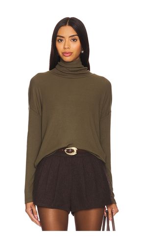 Long Sleeve Turtleneck in Olive. - size L (also in M, S, XS) - Bobi - Modalova