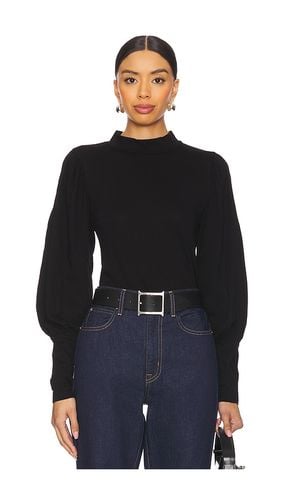 Long Sleeve Shirred Sleeve Mockneck Top in . - size L (also in M, S, XL, XS) - Bobi - Modalova