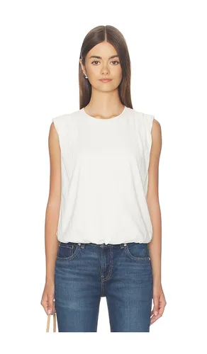 Sleeveless Bubble Hem Tee in . Taglia L. Also in M, S, XS - Bobi - Modalova