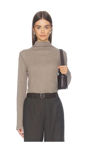 Modern Mock Neck in Tan. - size L (also in M, S, XL, XS) - Bobi - Modalova