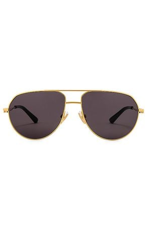 Split Pilot Sunglasses in Metallic - Bottega Veneta - Modalova