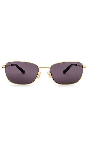 Split Rectangular Sunglasses in Metallic - Bottega Veneta - Modalova